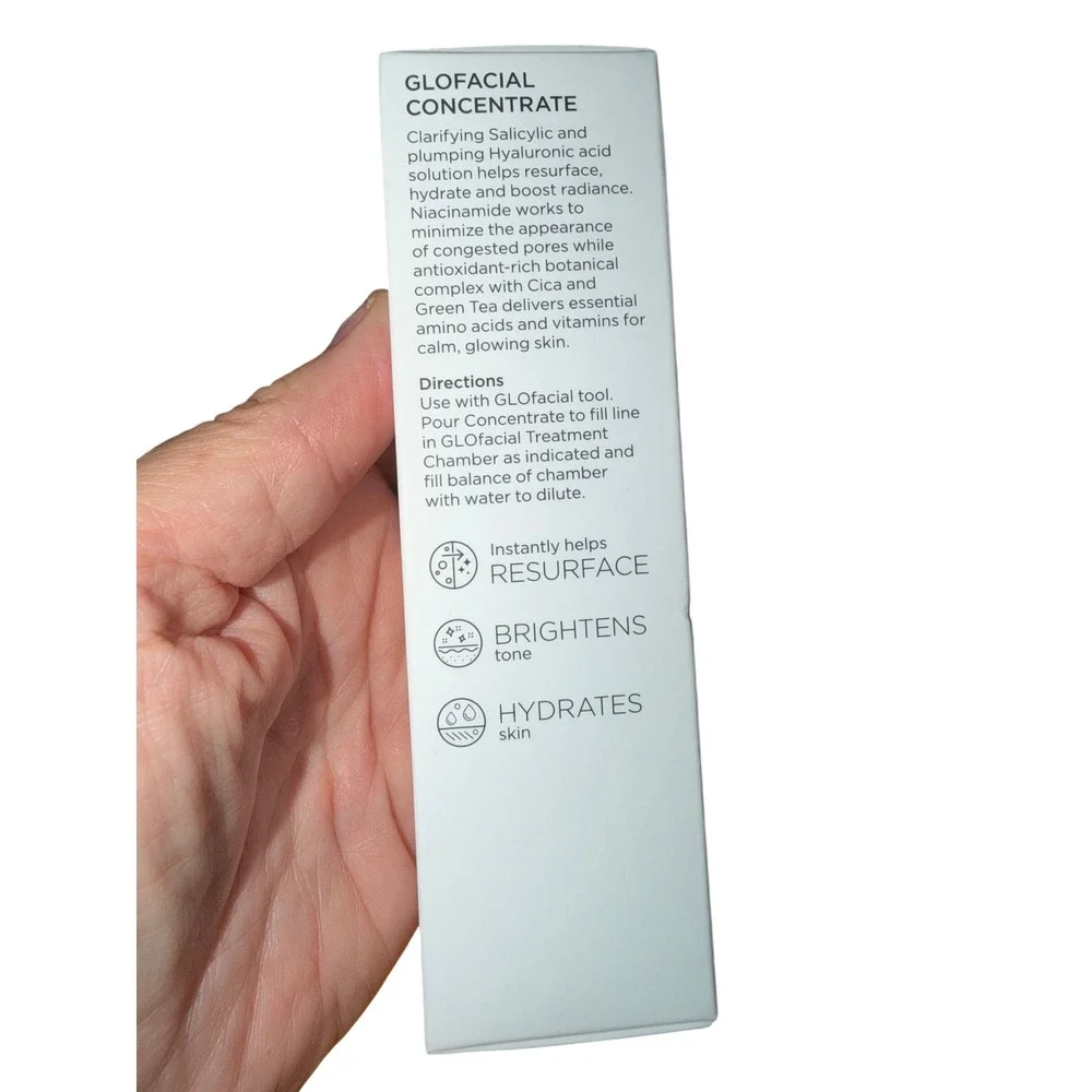 BeautyBio GLOfacial Concentrate Salicylic Hyaluronic Acid Skincare 1.7 oz NIB